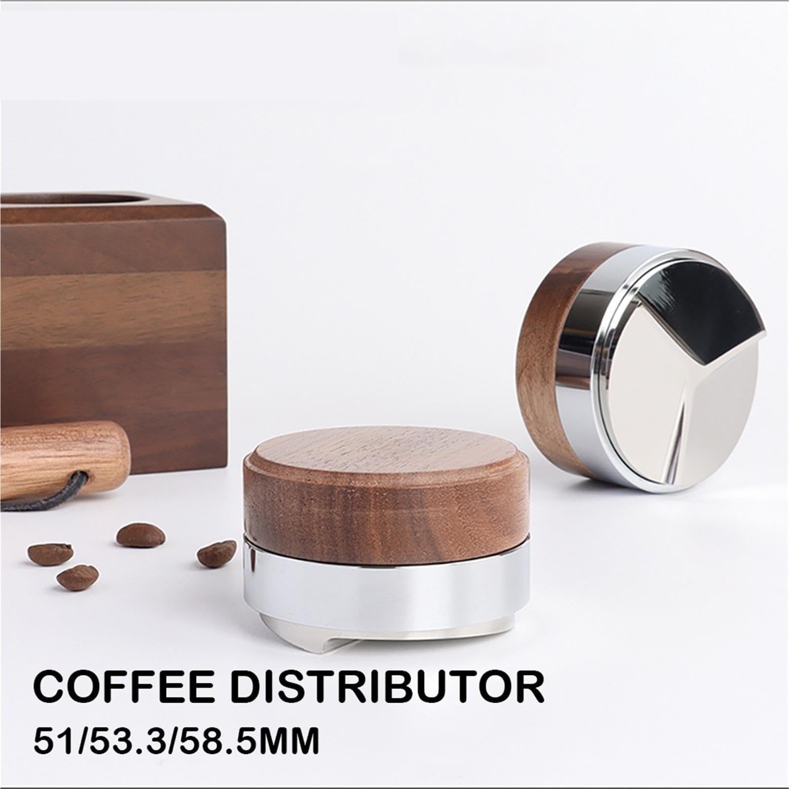 Distributore Caffè 51 53.3mm, 3 Pendenze, Altezza Regolabile Tamper