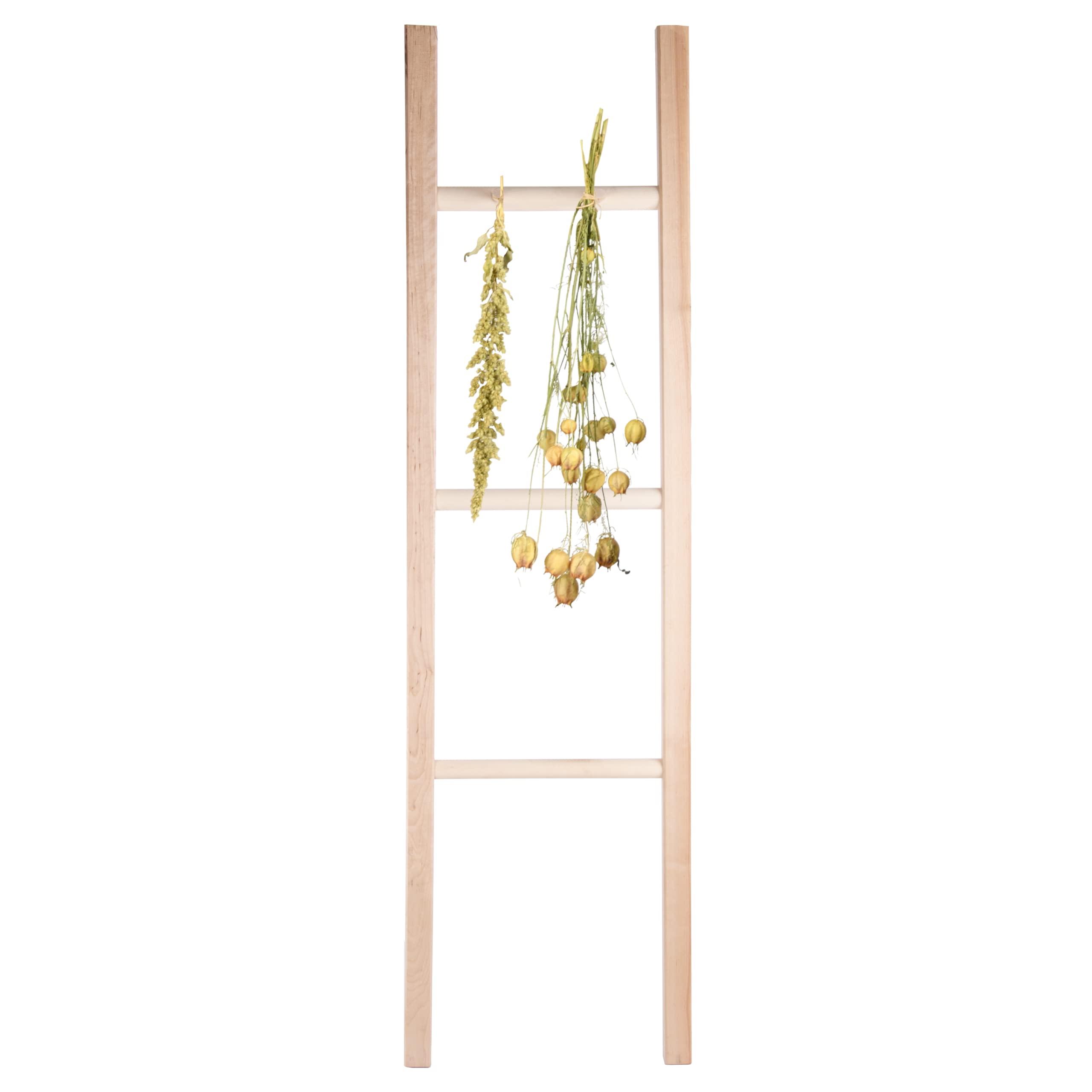 Échelle à fleurs et plantes support vertical en bois intérieur extérieur 42x144cm