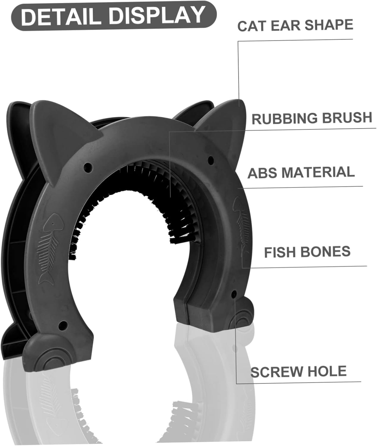 1set Pet Entrance Door Frame Cat Door with Brush Design for Easy Access for Indoor Use for Cats and Dogs