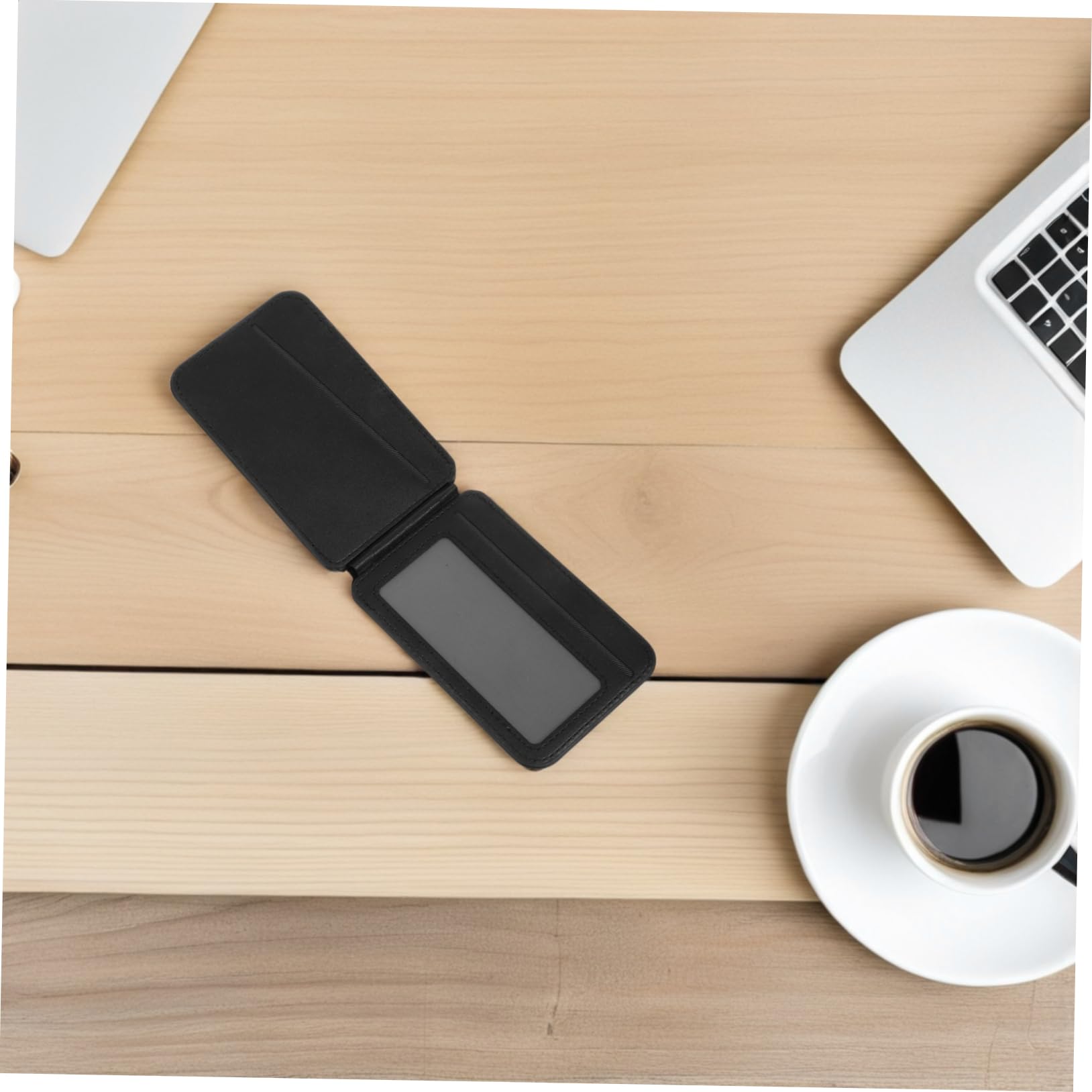 Supporto Magnetico per Telefono Portafoglio Pieghevole in Pu per Carte di Credito Slot per Documenti Supporto per Visualizzazione