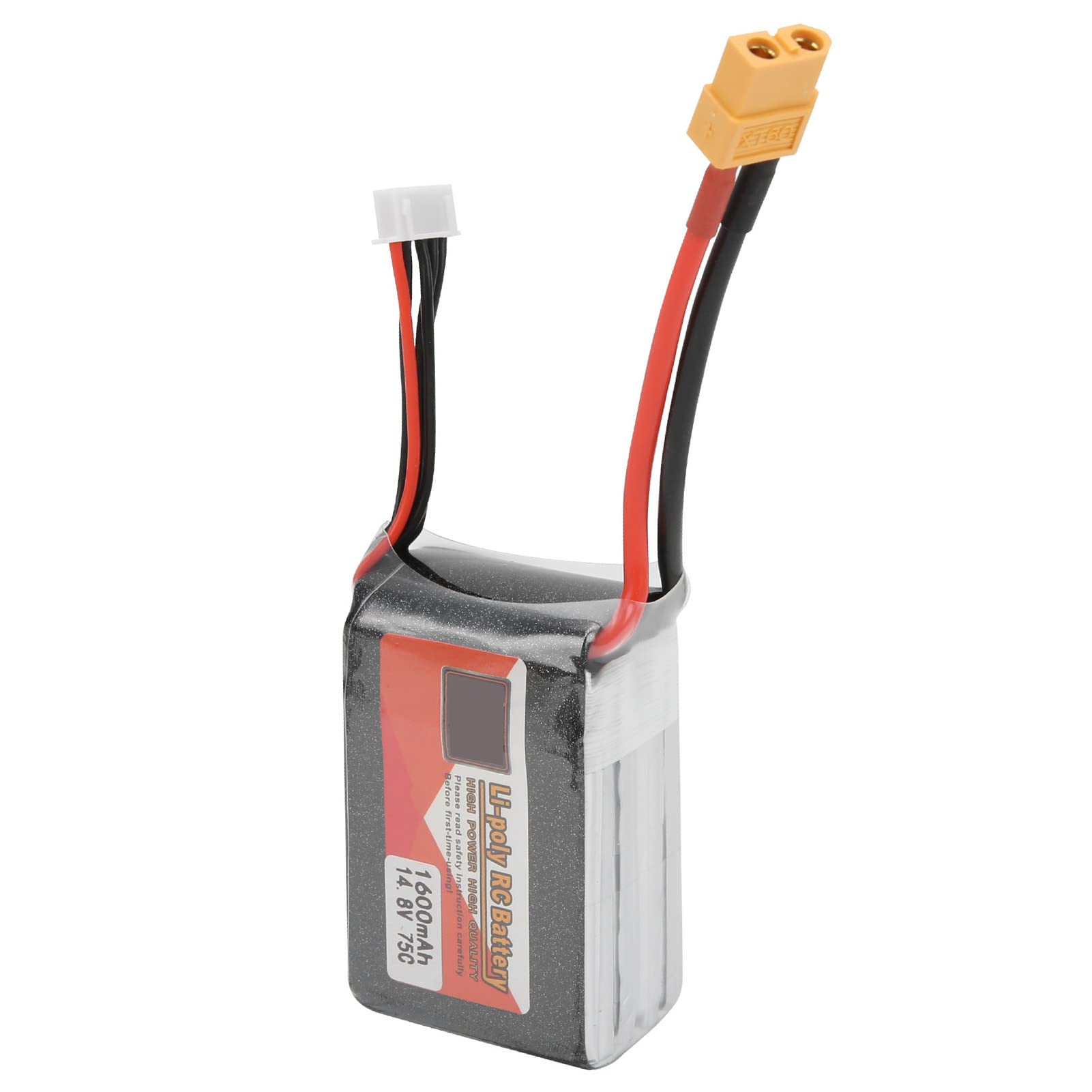 Batteria LiPO per barca per auto RC 14.8V 4S 1600mAh 75C XT60 per batterie per elicotteri Drone FPV