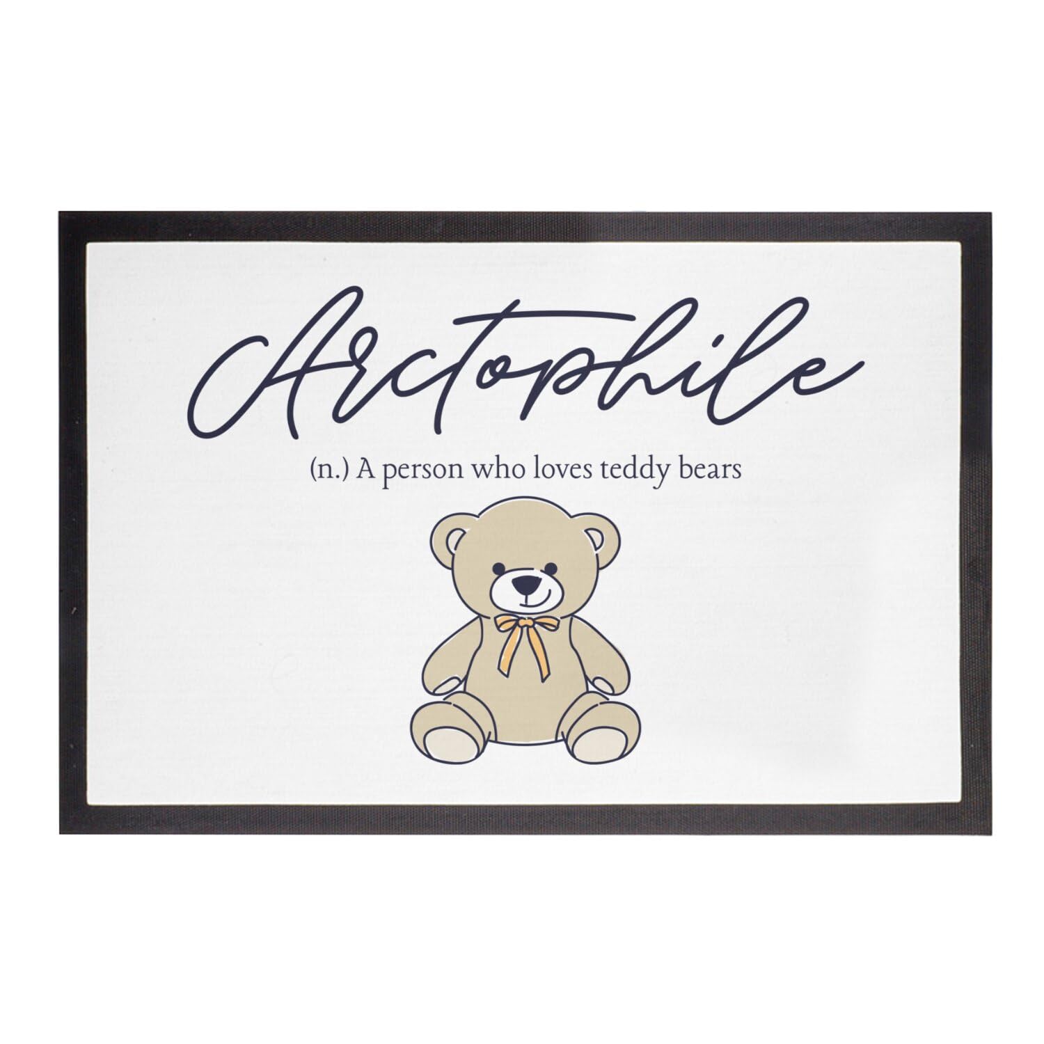 Paillasson Blanc Arctophile Teddy Bear fini les sols sales tapis 60x40