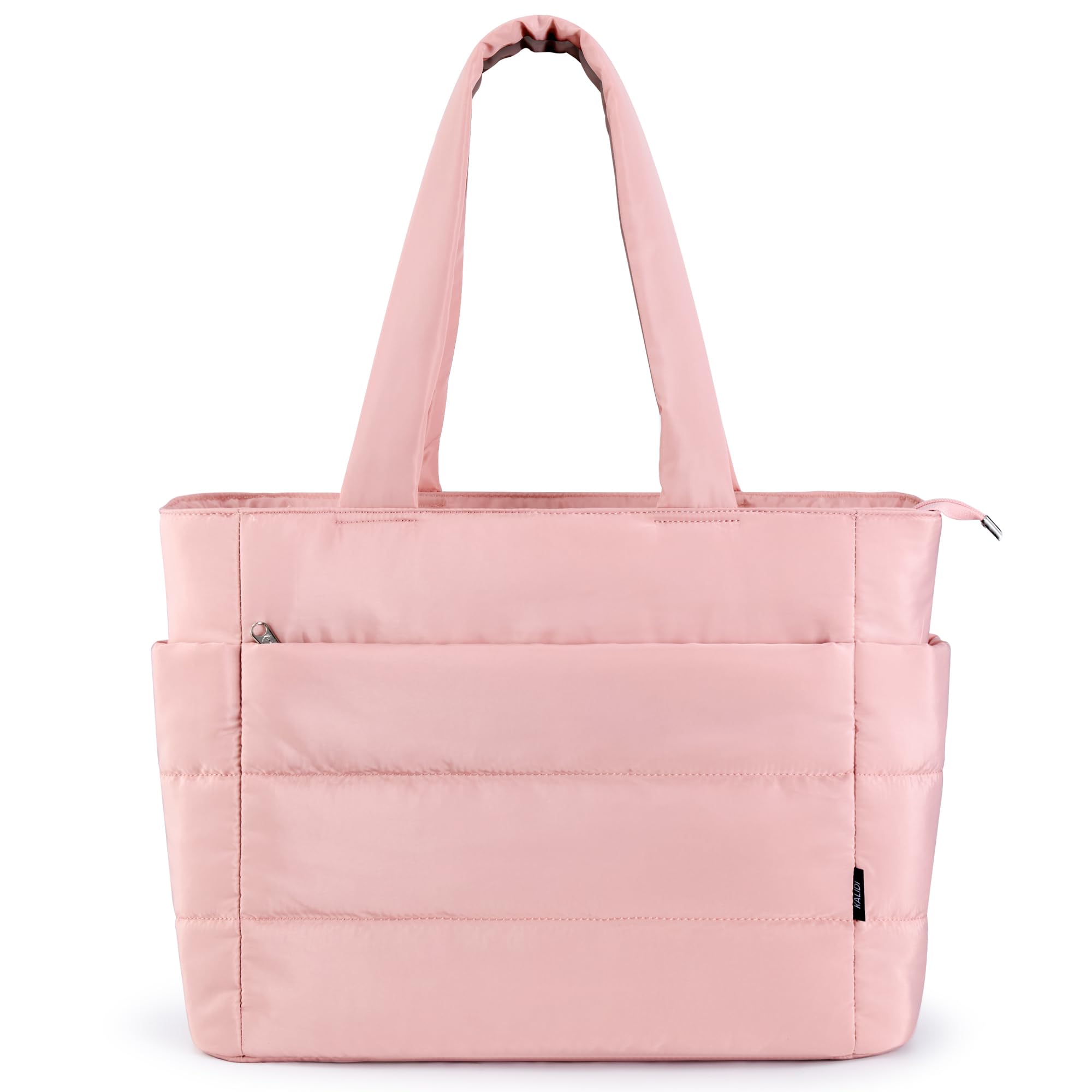 KALIDI Quilted Tote Bag, Medium Soft Padded Puffer For Laptop Pad Daily