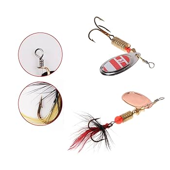 Amazon.co.jp: スプーン ルアー スピナー ベイト 3-7g 釣り