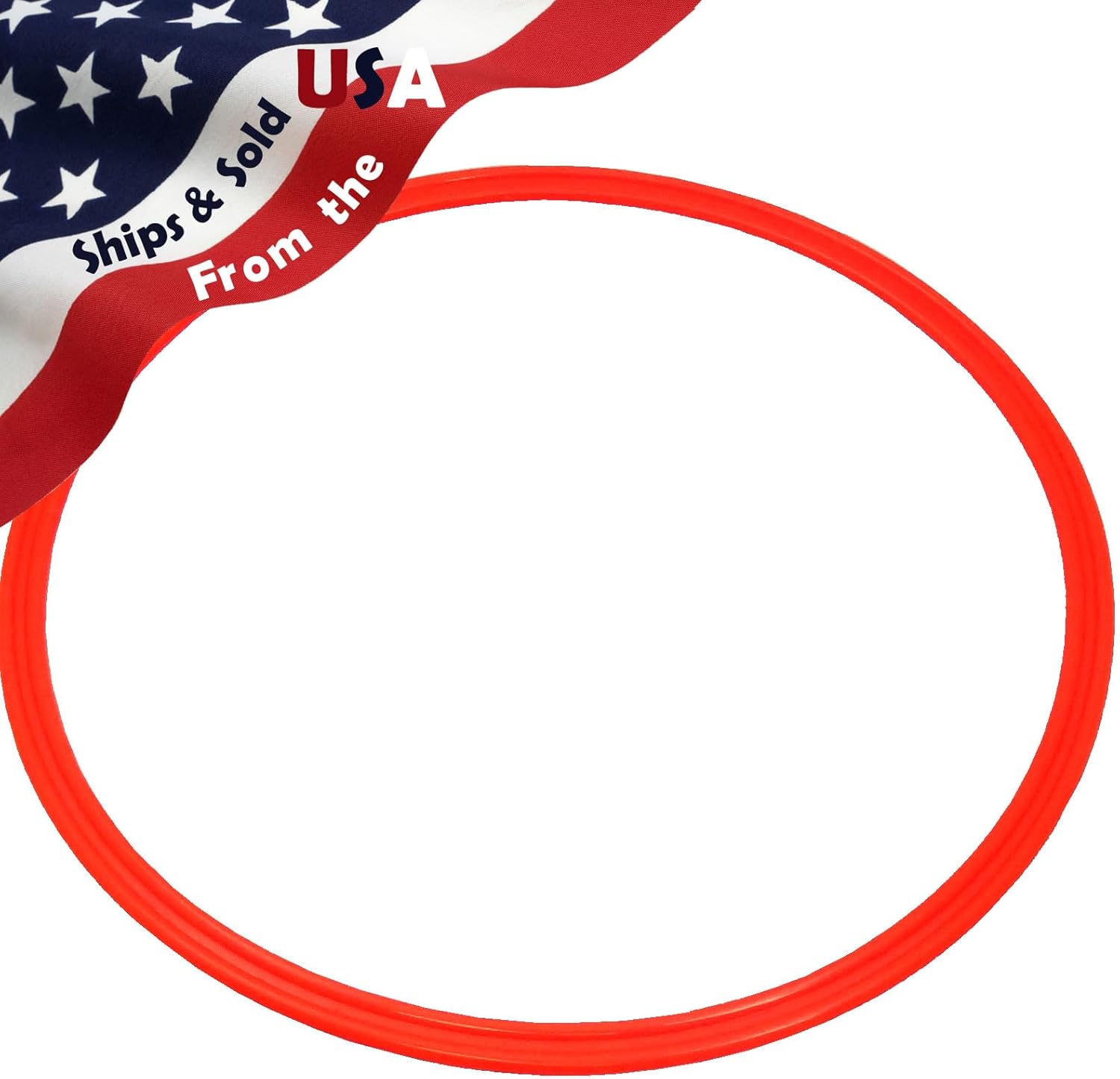 BlueDot Trading Agility Training Rings | 15" Plastic Speed Rings for Sports | Adjustable Hoop Exercise Ring Set for Speed Agility Training, Jumping Hoops, & Footwork Drills