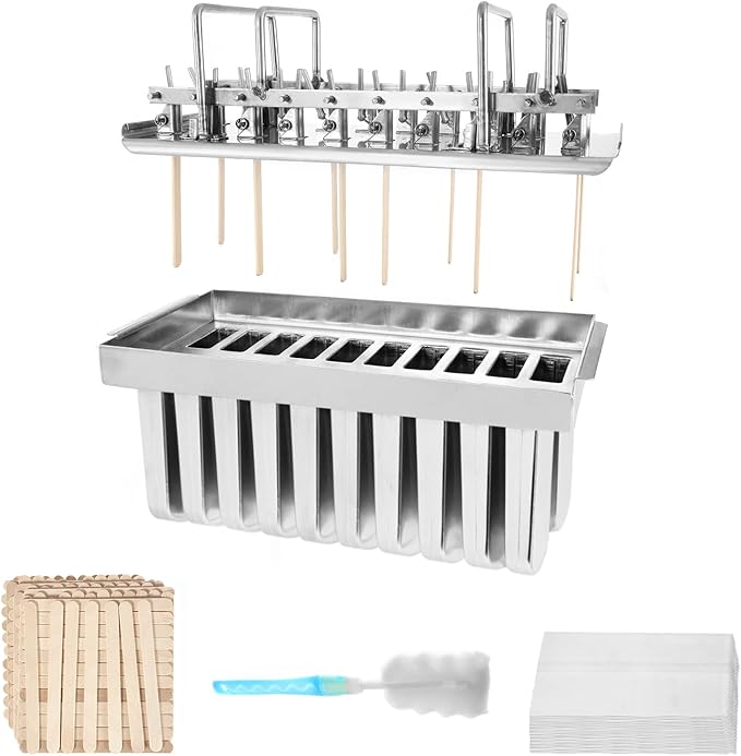 DynaLiving 20Pcs Stainless Steel Popsicle Molds Commercial