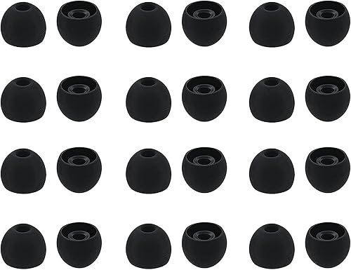 ALXCD Puntas para auriculares intraurales, tamaño grande, 12 pares de auriculares de silicona suave, con orificio para conector de 0.150 in, se