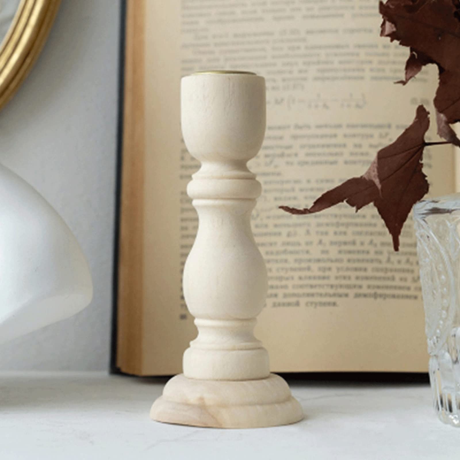Candelabros de Madera para Mesa, Bodas, hogar, Comedor, decoración de Escritorio, Soporte de Madera