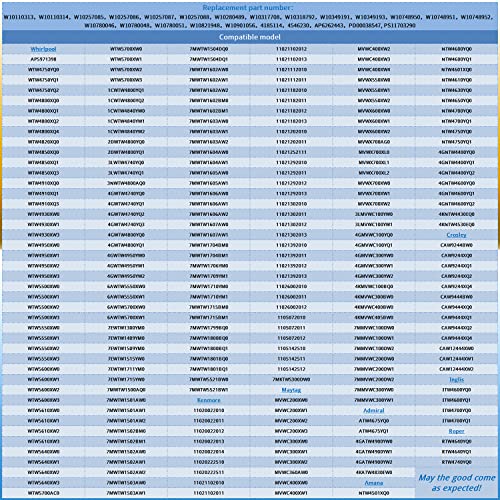 Updated W10780048 Washer Suspension Rod Kit, W10780048 Washer Parts Fit for Whirlpool Kenmore Maytag Amana Washer Parts, AP5971398, WTW4800XQ2, WTW4800XQ4 Suspension Rod Kit - Thumbnail 7