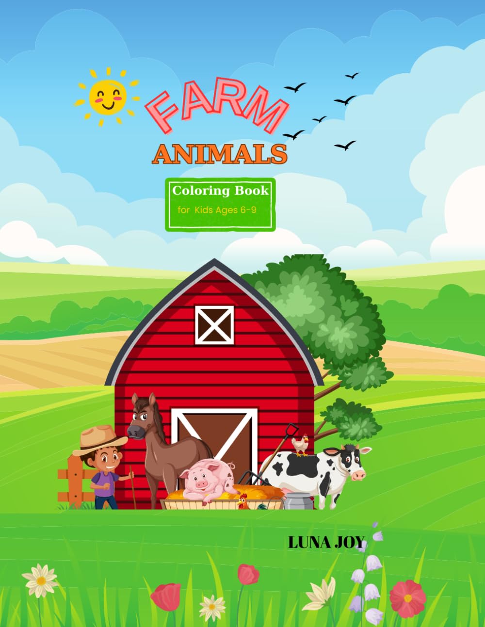 FARM ANIMALS COLORING BOOK