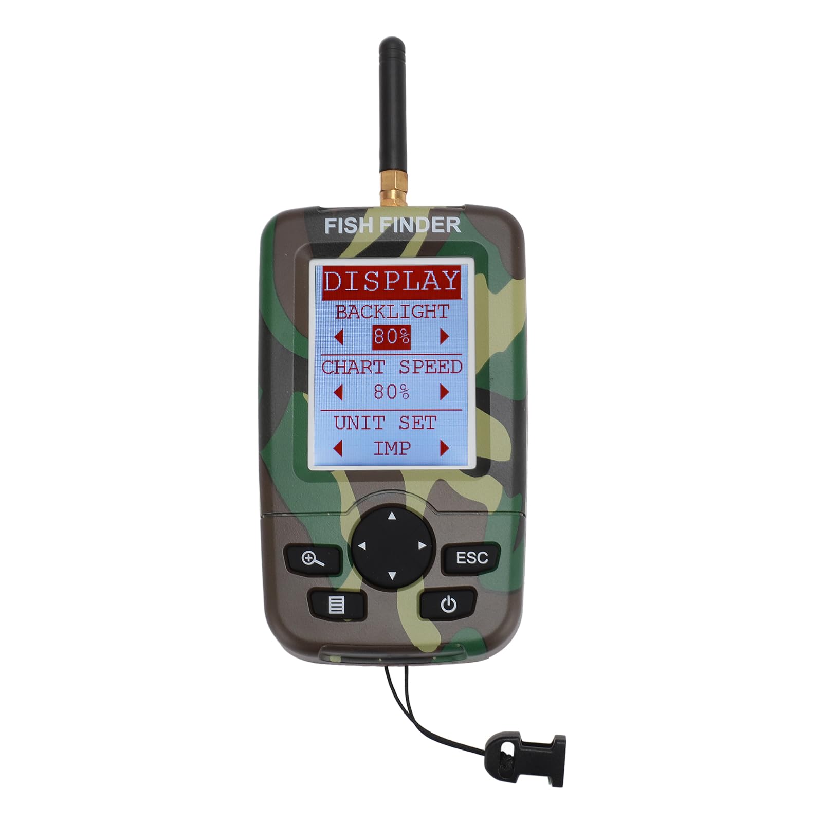 Przenośna Echosonda, Wyświetlacz LED LCD, Alarm dla Ryb, Wodoodporny, Bezprzewodowy Mobilny Lokalizator Ryb z Ekranem 2,4 Cala dla Entuzjastów Wędkarstwa