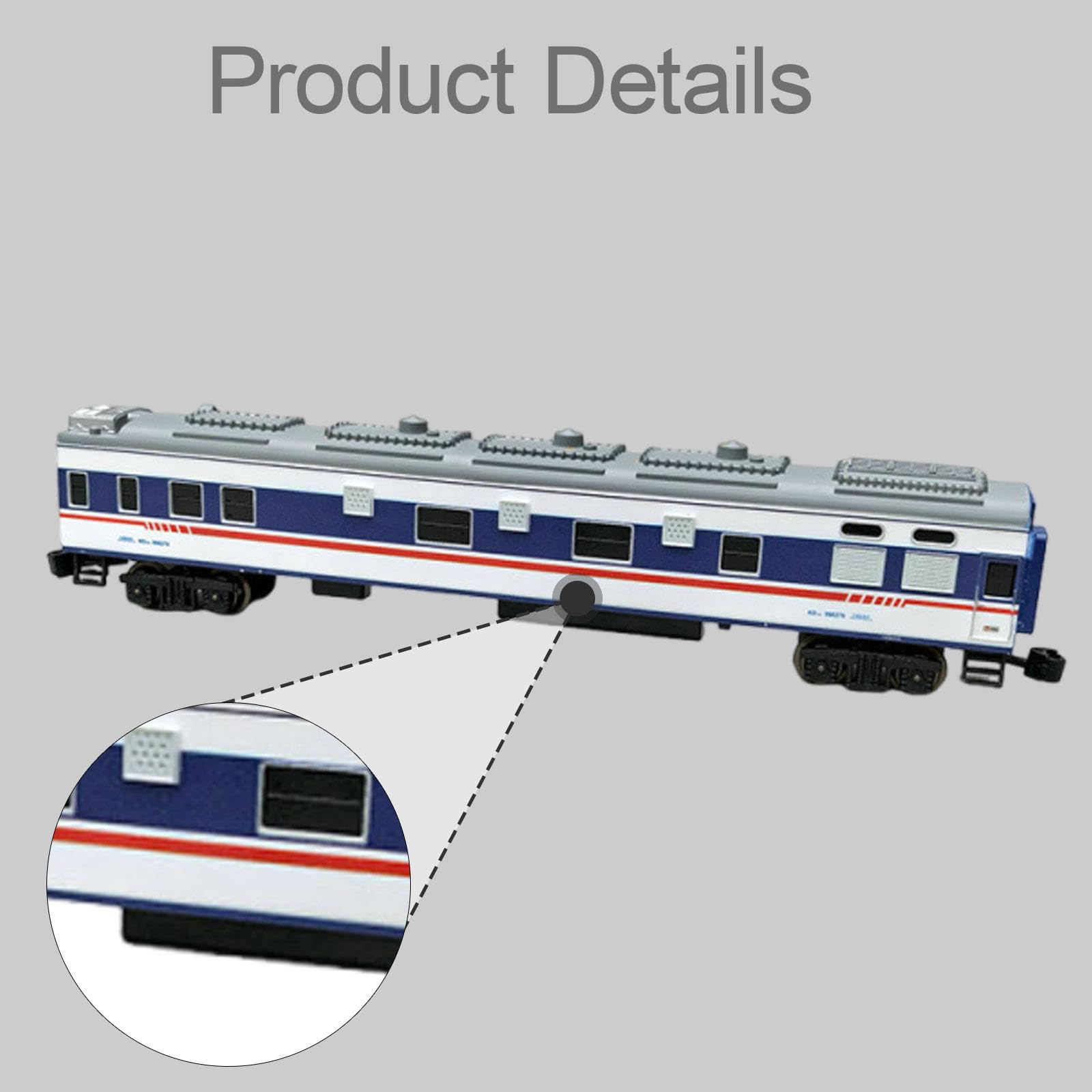 predolo Modèle réduit de train KD25G, réaliste et classique, accessoire de collection pour les passionnés de trains, Bleu