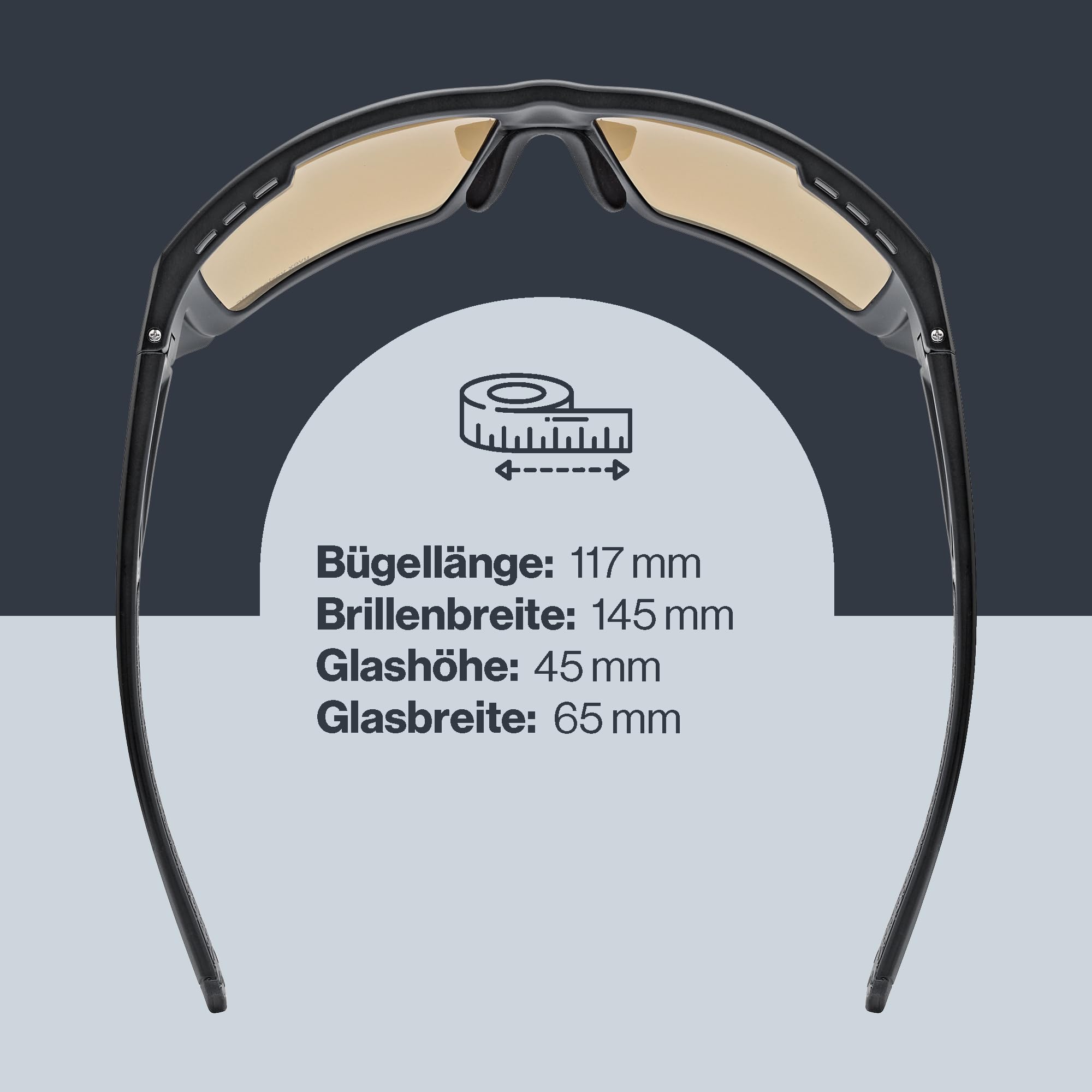 uvex mtn venture CV V - Sportbrille für Damen und Herren - selbsttönend - konstraststeigernd - black matt - one size