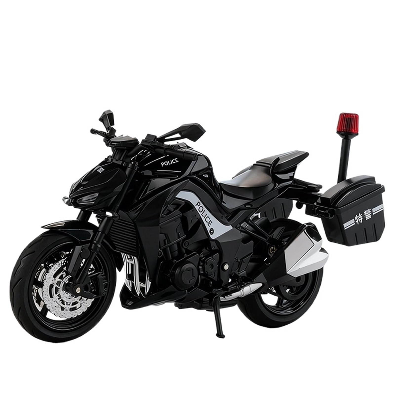 POEWRI for Kawasaki Z1000 Police Alloy Die Cast Motorcycle Model 1:12