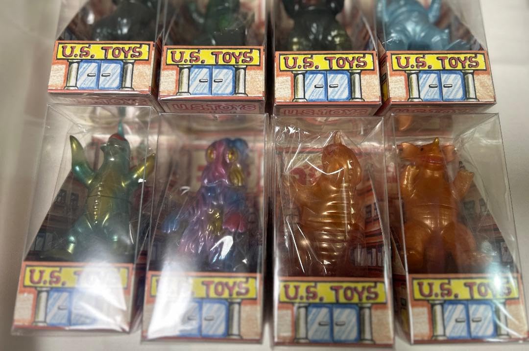 Amazon.co.jp: U.S.TOYS ビル箱シリーズ ソフビ ヘドラ 怪獣 8体セット