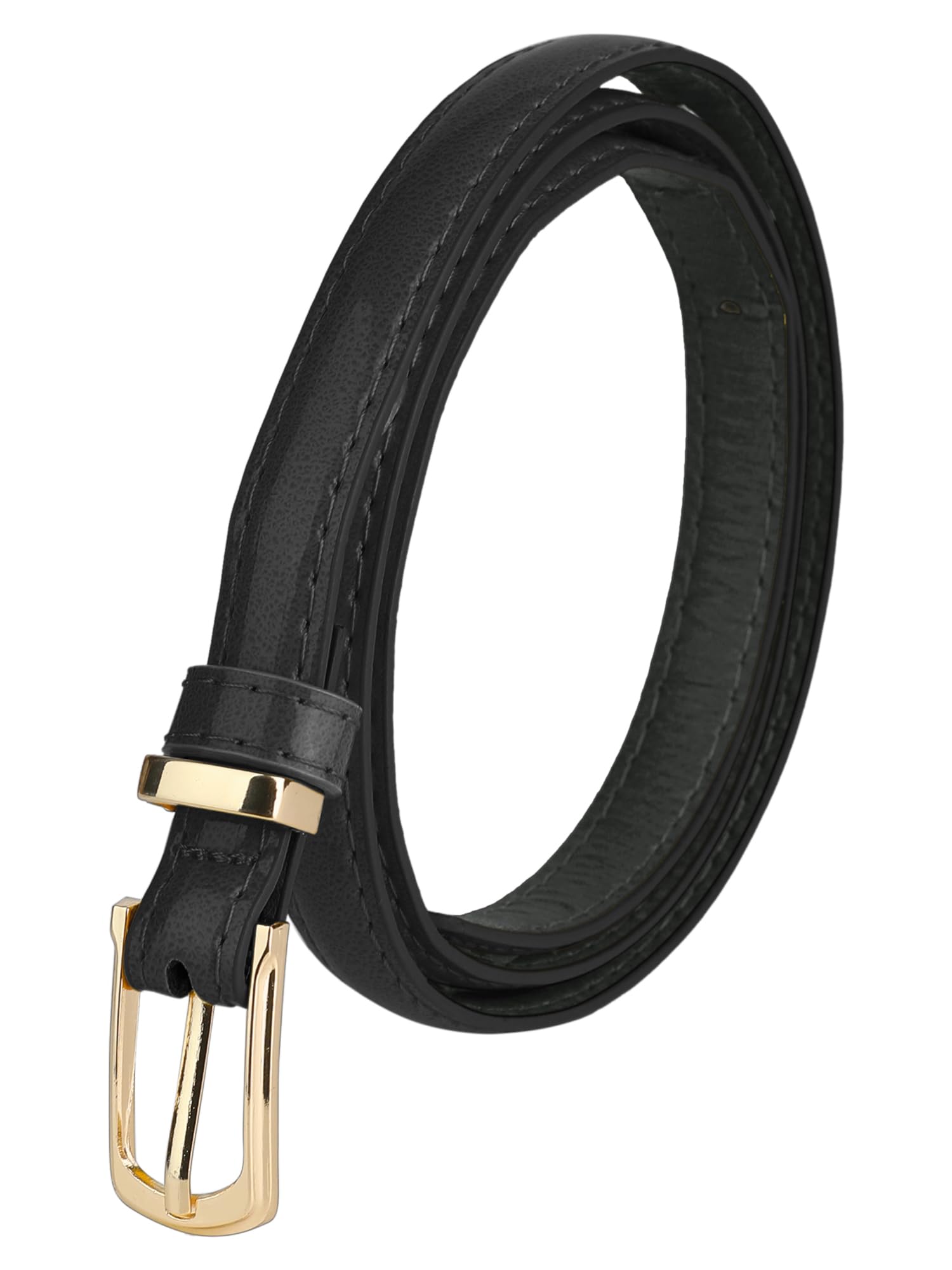 black leather belt womens