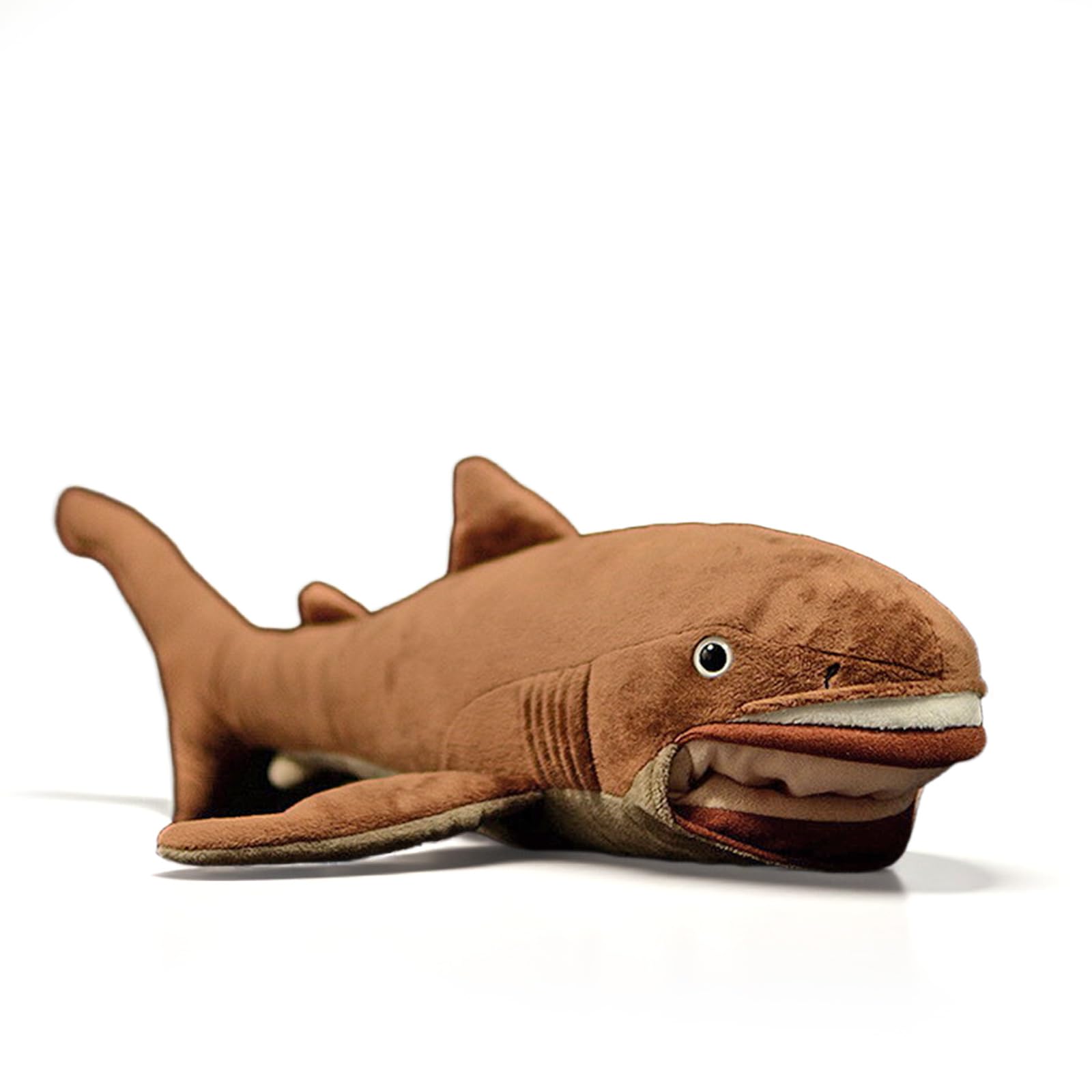 PuffPurrs Lifelike Megamouth Shark Plush Toy, Realistic Megachasma Pelagios Teddy Stuffed Animal