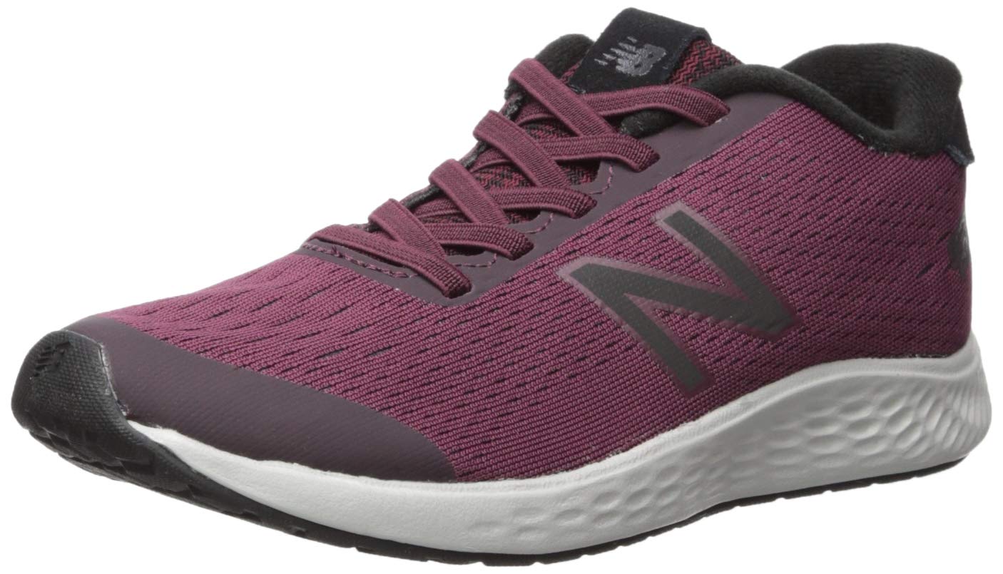 New Balance Kids' Fresh Foam Arishi NXT V1 Bungee Running Shoe, nubuck burgundy/black, 7 W US Toddler