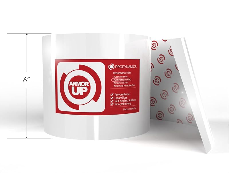Película de Proteção de Pintura Automotiva ARMOR UP em TPU Transparente, 15,2 cm x 3,05 m, espessura de 8 mil