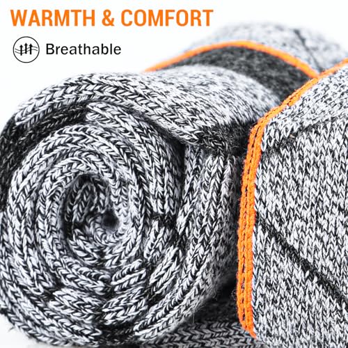 Ski Socks for Men Women Size L, Cotton Socks for Skiiing Snowboard Outdoor Activity (1 Pair), Soft Warm and Breathable3