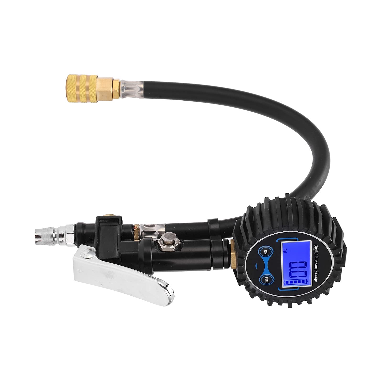 Manometro per pneumatici, display digitale LCD, monitoraggio della pressione 'aria, con funzioni di sgonfiaggio e gonfiaggio, per auto, motocicli, camion piccoli e medi, i