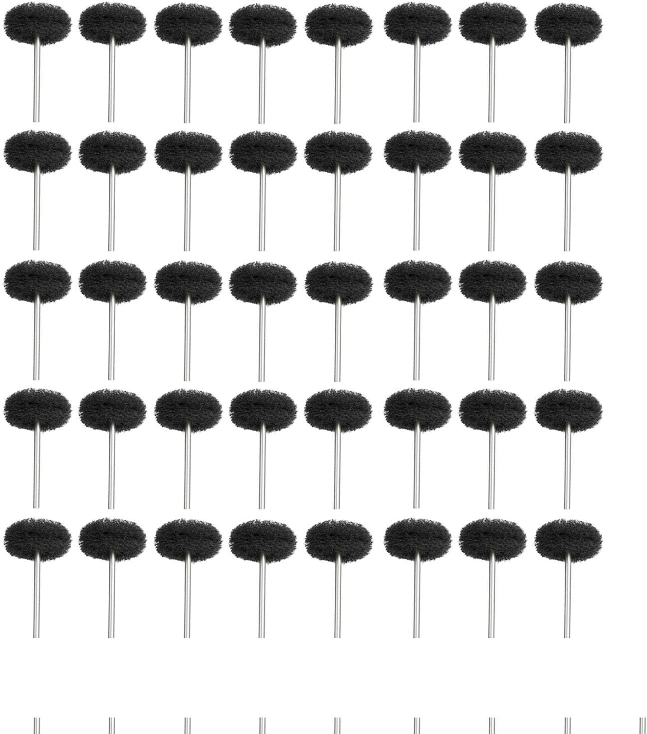 5/10/15/20/30/40/50PCS Mini Drill Abrasive Brush Nylon Buffing Polishing Wheel with 3mm Shank for Rotary Tool Accessories Set