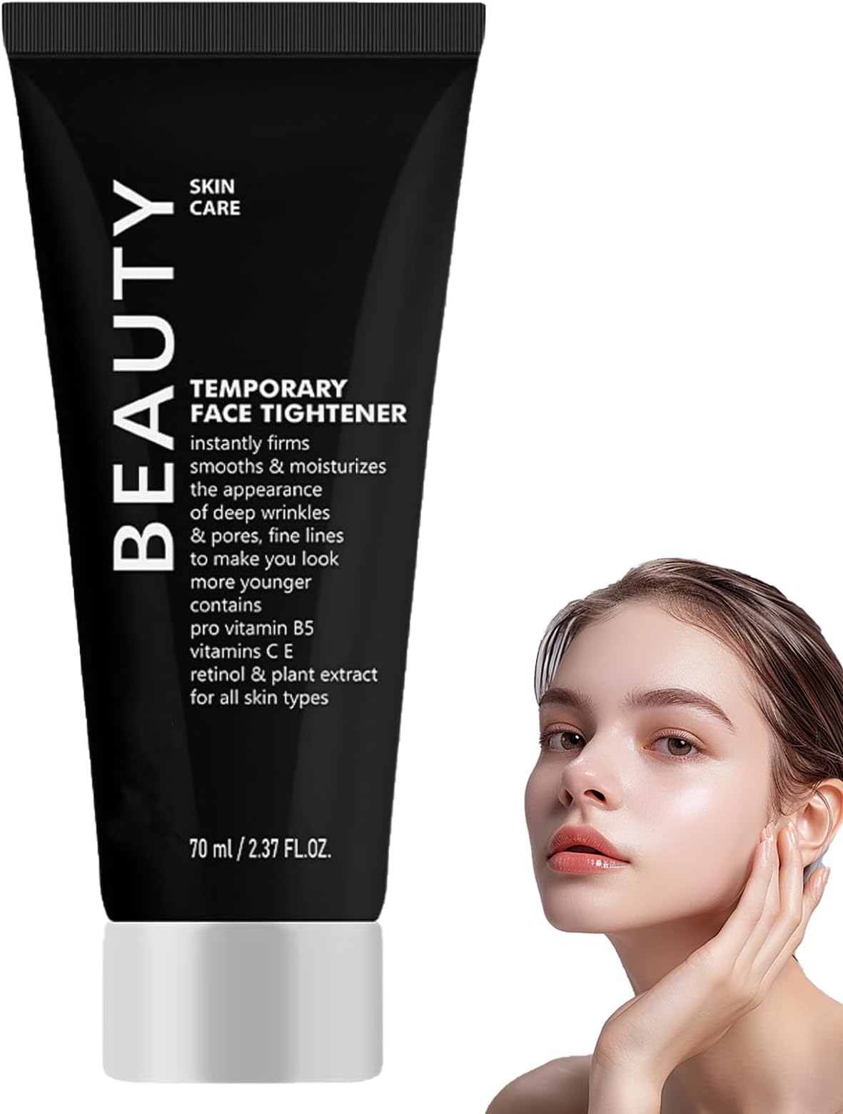Instant Firmx Temporary Face Tightener, Skin Tightening Cream For Face, Instant Anti Wrinkle Face Cream, Firming & Tightening Face Cream, Reduce & Smooth Fine Lines, Smooths & Moisturizes