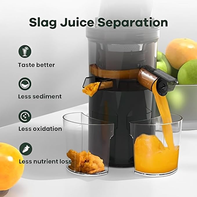 Extractor de Jugos Prensado Frío 150W Boca Ancha 8.9 cm miniatura 2