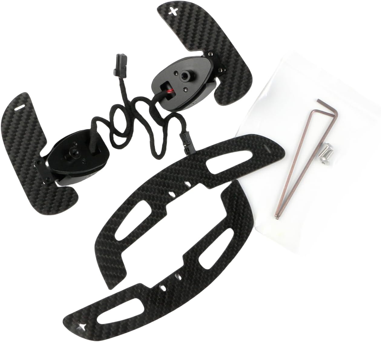 Car Interior Steering Wheel Paddle Shifter Extension for Mercedes Benz AMG Class 2016-2022 Carbon Fiber