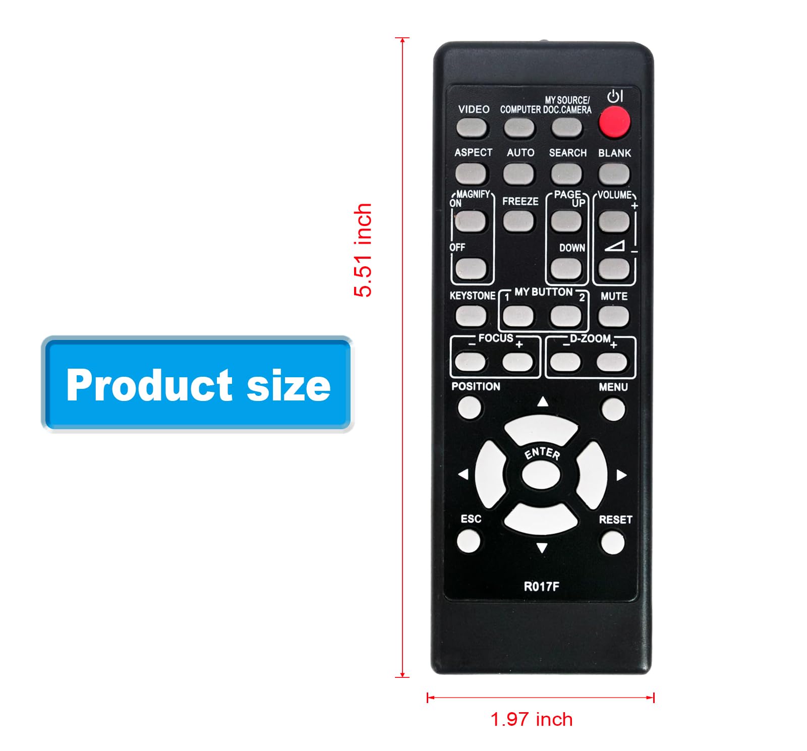 Amazon.com: R017F Replacement Remote Control Compatible with