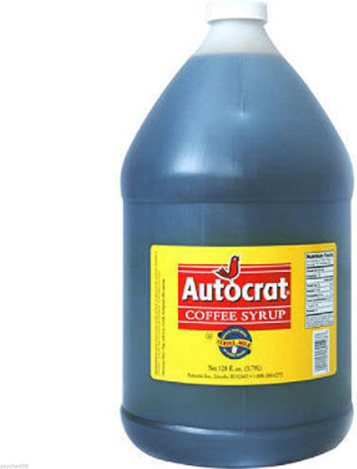 4 PACK- AUTOCRAT COFFEE SYRUP 128 FL OZ (3.79L)