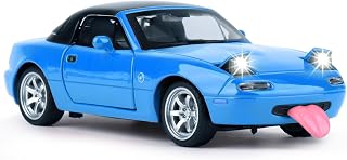 1 32 Diecast Cars Metal Toy Car Collectibles Model Car Kits for Adults | Car Toys for Boys Great Birthday Ages 3 and Up,Pull Back Toy Cars with Lights and Sounds,Toy Cars for Boys Age 4-7（Blue）