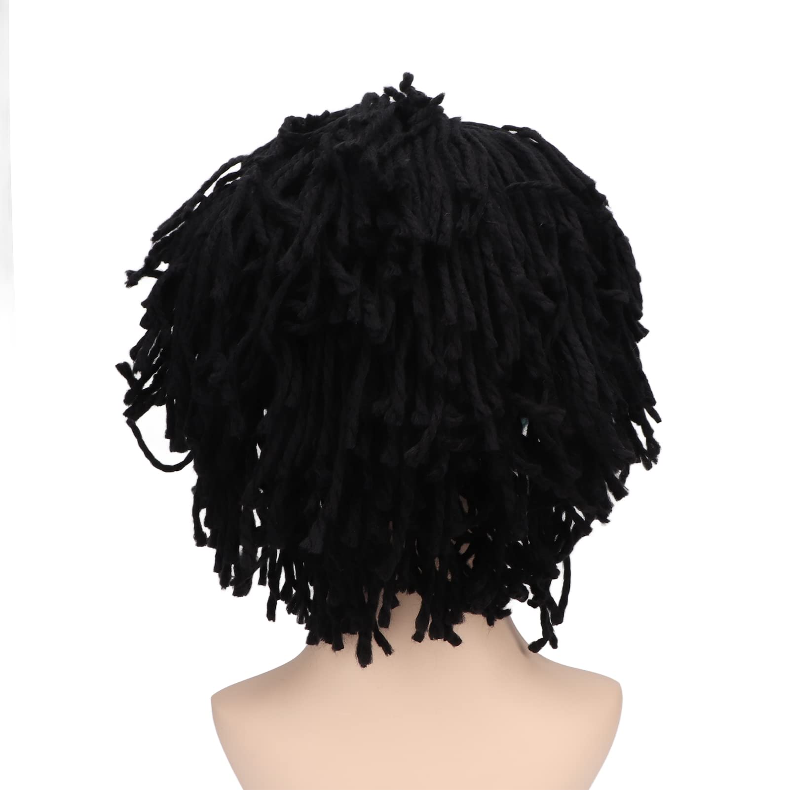 Topyond Gorros De Peluca Divertidos De Punto Alta Elasticidad Mantener Caliente Gorro De Punto con Rastas Sombreros Hombres Ropa De Invierno para Hombres Navidad Halloween Pelucas Para Niñas