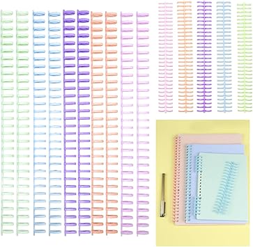 Pettini Per Rilegatura Fogli - 8 Pezzi Multicolore Per Fai Da Te - Foto 5