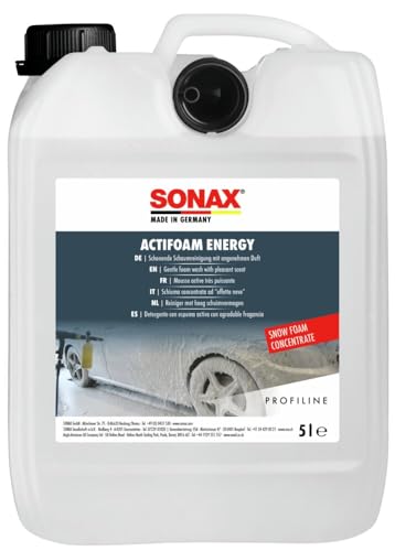 SONAX PROFILINE ActiFoam Energy (5 Liter) stark schmutzlösender Reiniger mit toller Schaumentwicklung für die Fahrzeugwäsche | Art-Nr. 06185050