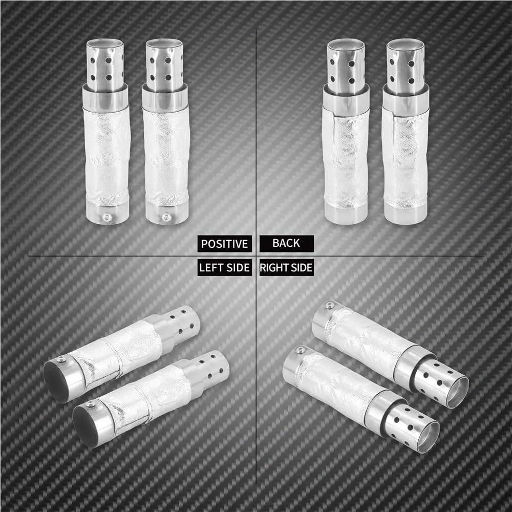 Tłumik wydechowy motocyklowy 38-48 mm Quiet Baffle uniwersalny