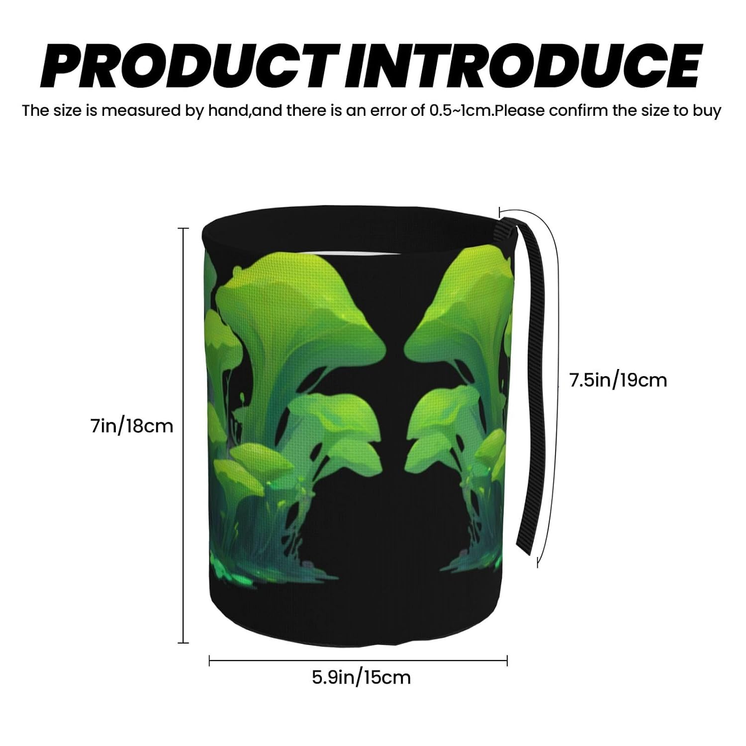 Algae Bloom Portable car Trash can, Practical car Storage Bucket, Practical, Convenient and Foldable, a Must-Have for Cars. image 3
