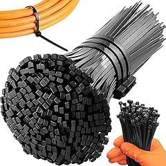 Retoo Fascette per cavi, 100 pezzi, 100 x 2,5 mm, in nylon resistente, resistente ai raggi UV, per cavi, garage, officina, ufficio, giardinaggio, durevole e robusto, con cerniera, colore nero