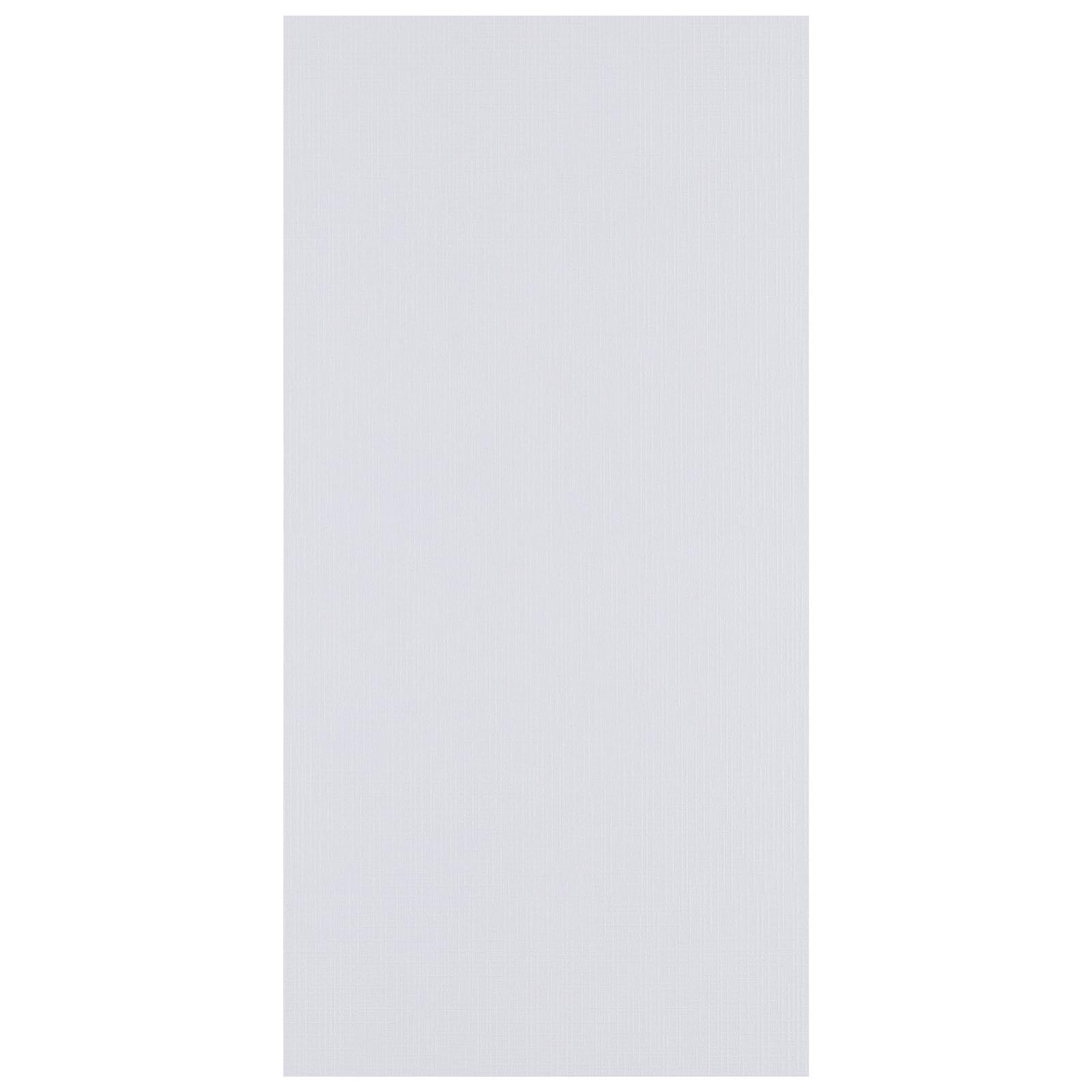 Florence Linen Cardstock 10.6 x 5.3 Inches White - 10 Sheets of 250 GSM Coloured Paper - Card Making Supplies for Scrapbooking and Other Crafts