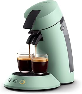 Philips Senseo Original Plus Kaffeepadsmaschine, Kaffeestärkeauswahl, Coffee Boost Technologie, Recycling-Kunststoff, Wüsten Grün (CSA210/80)