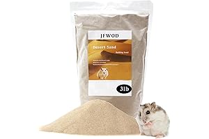 3 Pounds Hamster Bath Sand, Dust-Free Potty Litter Sand for Chinchillas Gerbil Syrian Mice
