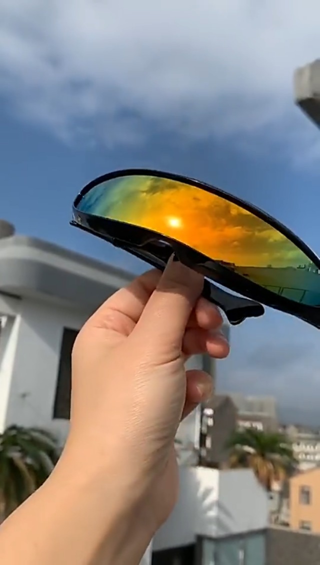 Lunettes Futuristes Alien/Cyclope - Accessoire Déguisement Cyberpunk, Fête, Halloween - Pour Adultes Et Enfants