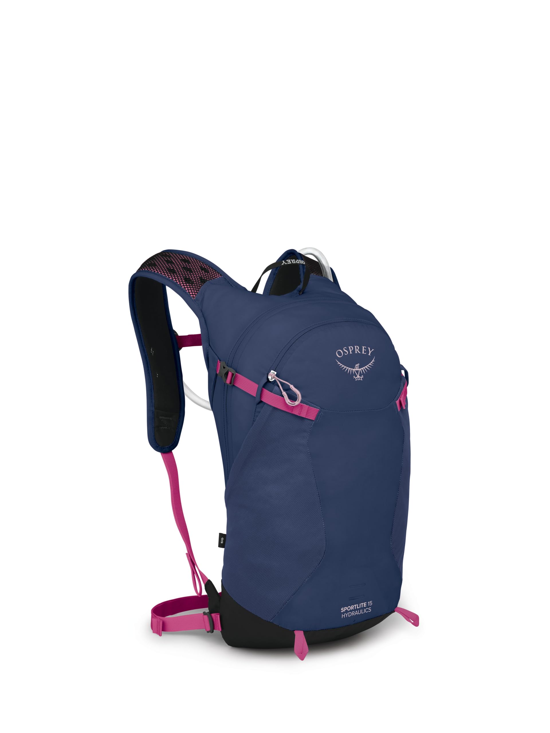 Osprey Sportlite 15L Lightweight Hiking Backpack with Hydraulics Reservoir for Men and Women, Alkaline/Hotspot Pink