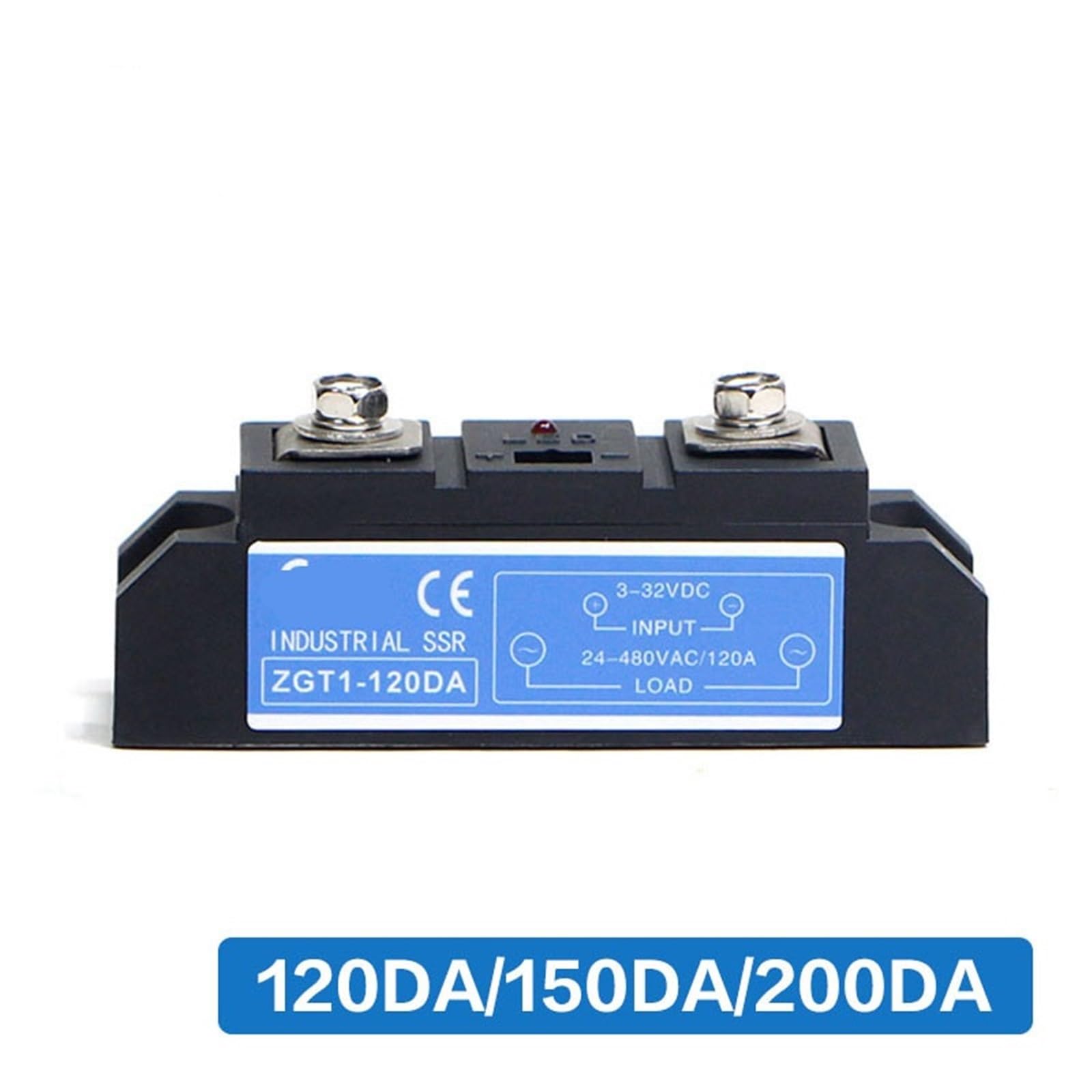 1 unidad de disipador de calor de alta corriente de 120 A, 150 A, 200 A, CC a CA, relé de estado sólido industrial DA, disipador de calor de aluminio(150DA)