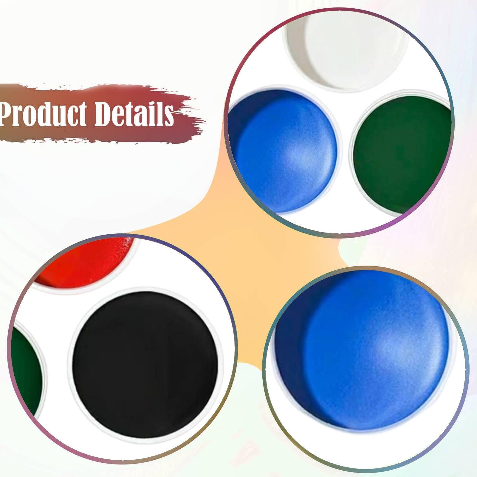 perfeclan Pintura facial para Halloween, suministros bricolaje para disfraces, pintura facial, maquillaje, para juegos rol, regalos para