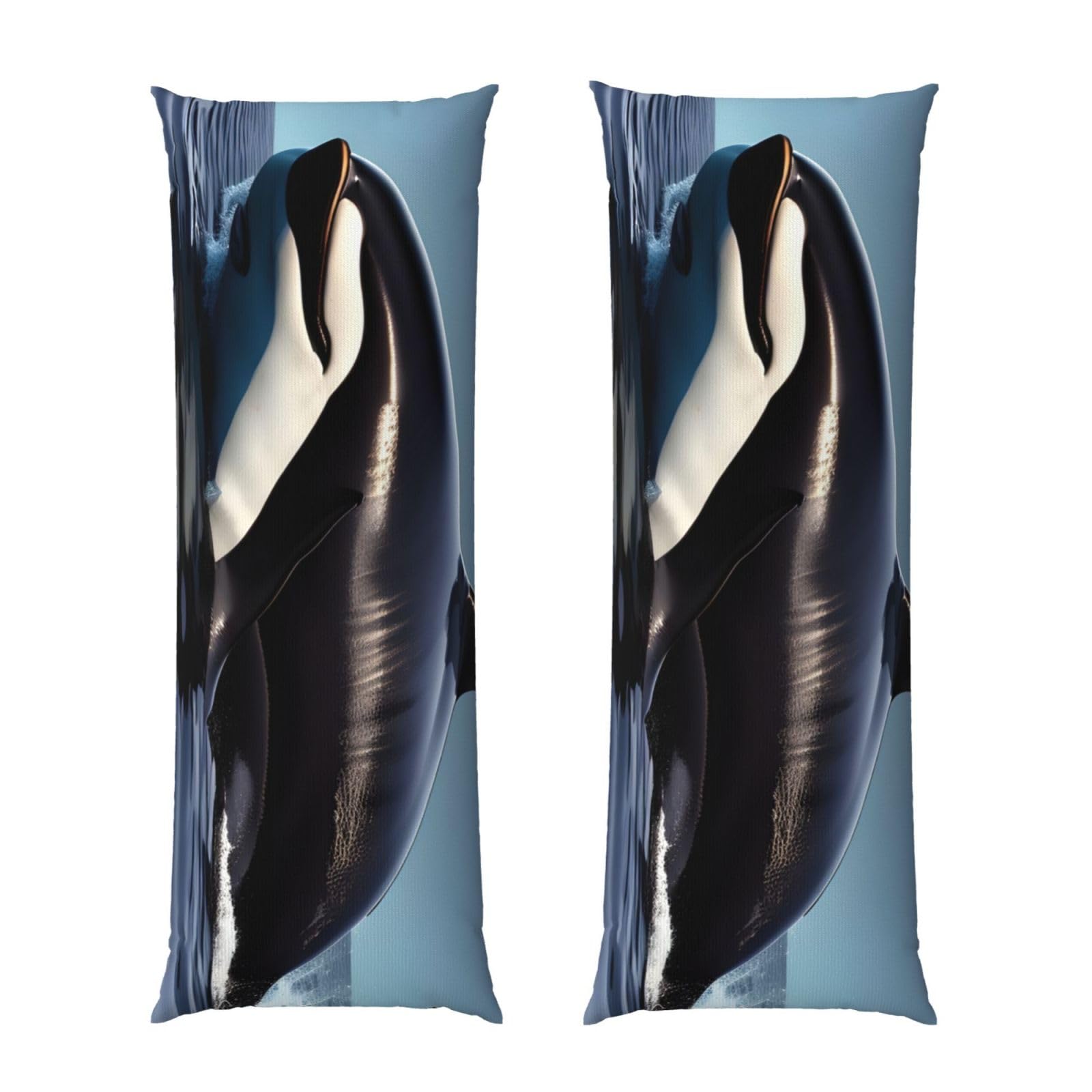 Housse de coussin de corps orque, taie d'oreiller longue et respirante