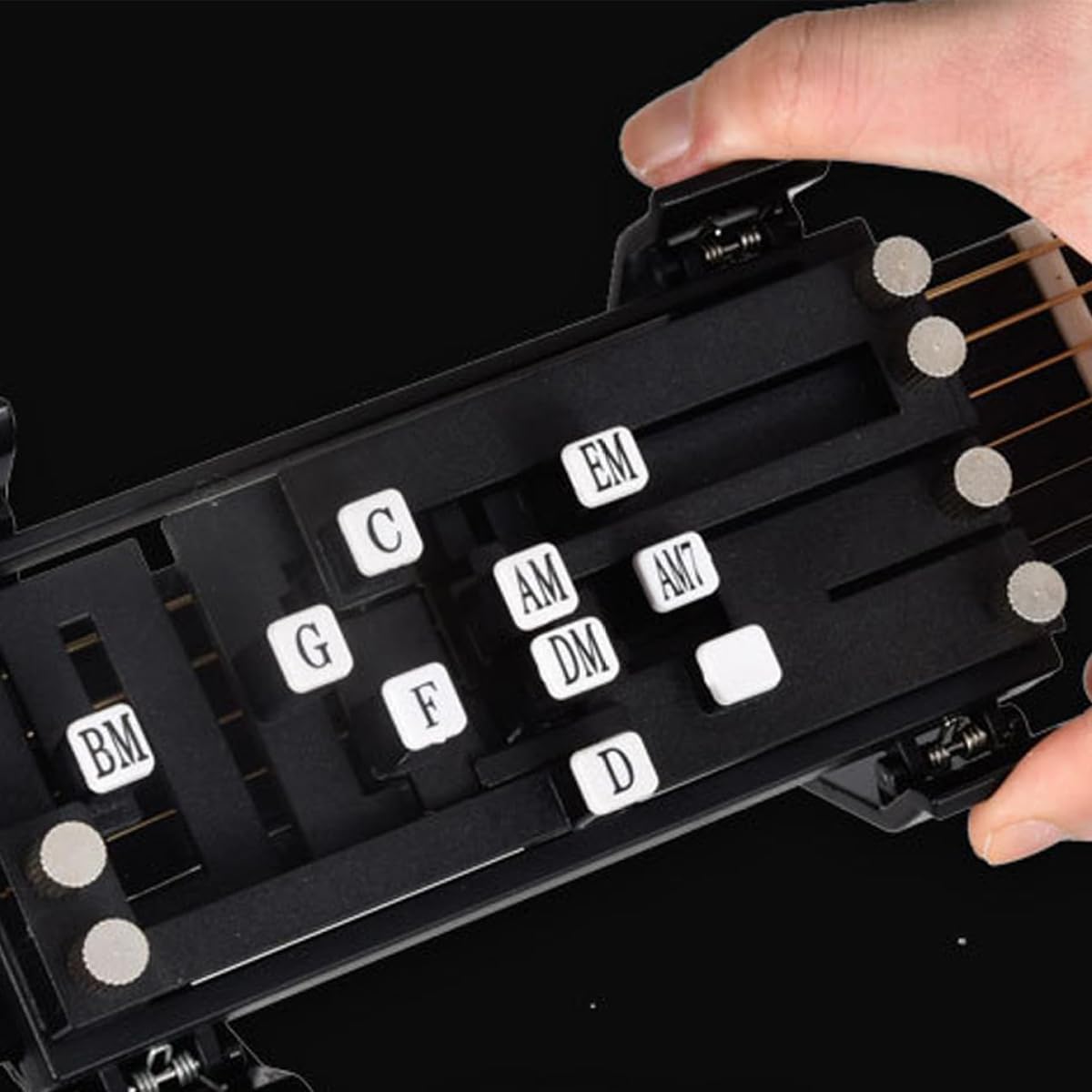 Gitarrenhilfe-Akkordtrainer, Gitarrenakkord-Presser, Gitarren-Lernwerkzeug, praktisches Lehrmittel für Gitarrenliebhaber und Anfänger