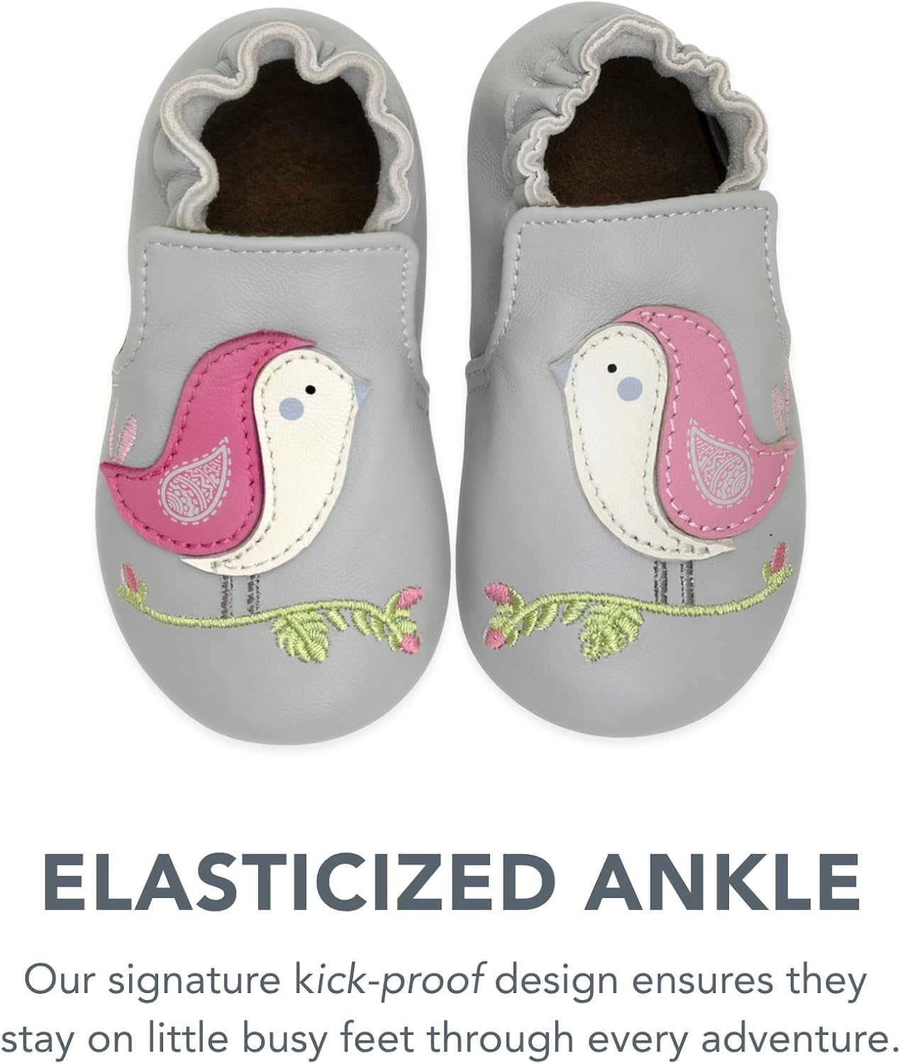 Robeez Baby Girls and Unisex Soft Soles Slip-Resistant Crib Shoes Slippers for Infant and Toddler, 0-24 Months - Image 6