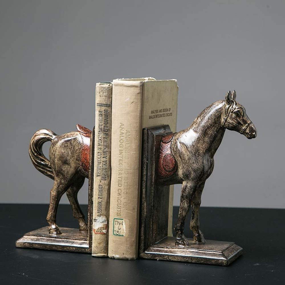 Serre-livres créatif en forme de cheval pour sublimer votre meuble TV de salon