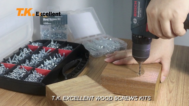 T.K.Excellent Phillips Flat Head Wood Screws Kit,150 Pieces - Image 8